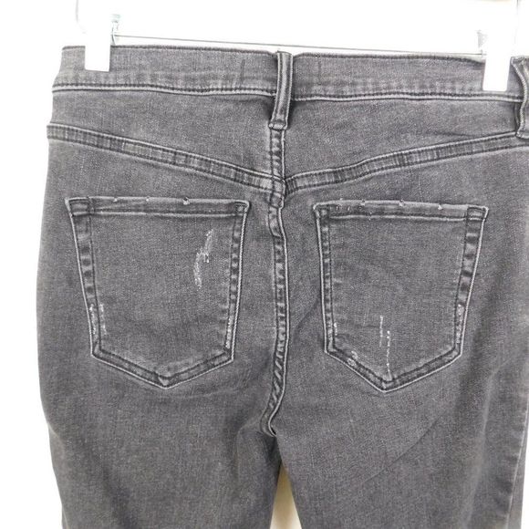 Free People Frayed Skinny Jeans Black 27 - Picture 6 of 10